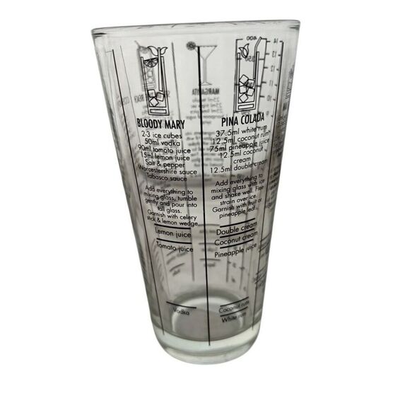 Bartender Cocktail Recipe Glass - Picture 2 of 5